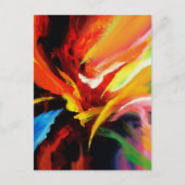 Trendy Expressionist Painting Modern Abstract Briefkaart (Voorkant)
