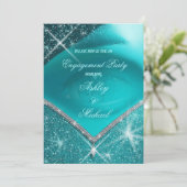 Trendy EyE turquoise groene verfijnde luxe Kaart (Staand voorkant)