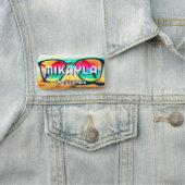 Trendy Eyeglassen op een Beach optische Naamplaatje (In situ)