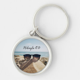 Trendy Eyeglassen op een Beach optische     Sleutelhanger