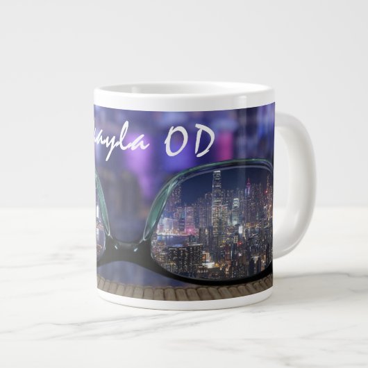 Trendy Eyeglasses Optometrist Grote Koffiekop (Voorkant rechts)