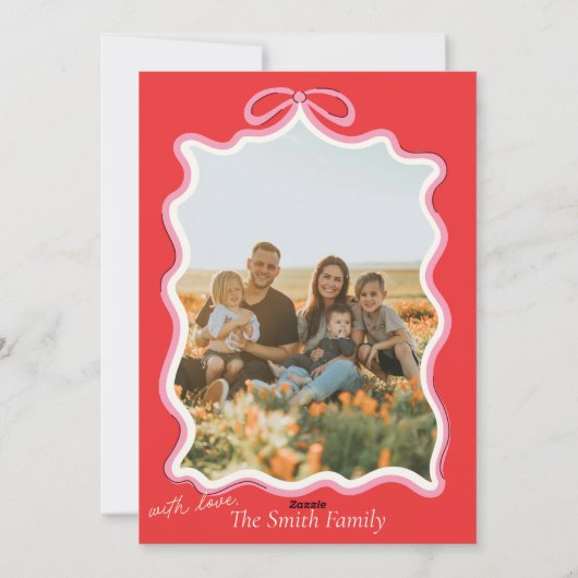 Trendy Fa La La  Feestdagenkaart (Achterkant)