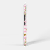 Trendy Faith Blush Stripe Daffodils Bee Nature Samsung Galaxy Hoesje (Rechterkant)