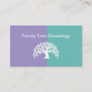 Trendy Familie Genealogie Diensten Visitekaartje