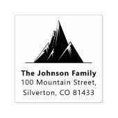 Trendy familienaam Tekst Berg Retouradres Zelfinktende Stempel (Design)