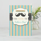 Trendy (Fan-Tache-Tic) Mustache Photo Vaderdag (Staand voorkant)
