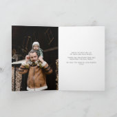 Trendy (Fan-Tache-Tic) Mustache Vaderdag Foto Kaart (Binnen)