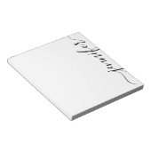 Trendy Fancy Manuscript - Naam, Gepersonaliseerd Z Notitieblok (Schuin)