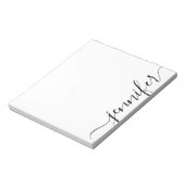 Trendy Fancy Manuscript - Naam, Gepersonaliseerd Z Notitieblok (Linkerzijde)