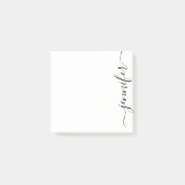 Trendy Fancy Manuscript - Naam, Gepersonaliseerd Z Post-it® Notes (Voorkant)