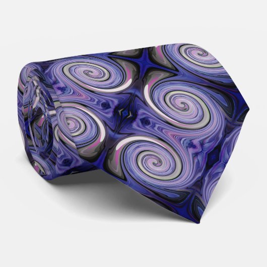 Trendy fancy twirls smart stropdas (Opgerold)