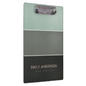 TRENDY FAUX AQUA BLUE GOLD STEEL GRAY BLACK STRIPS KLEMBORD (Rechts)