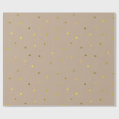 Trendy Faux Gold Confetti Stippen Cadeaupapier (Vlak)