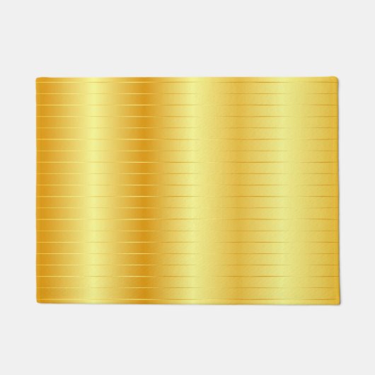 Trendy Faux Gold Custom Elegant Sjabloon Deurmat (Voorkant)