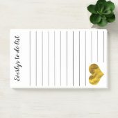 Trendy Faux Gold Heart, op maat gemaakt voor lijst Post-it® Notes (Kantoor)