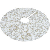 Trendy Faux Gold Marble Pattern Kerstboom Rok (Gekanteld)