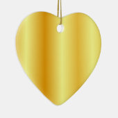 Trendy Faux Gold Metallic look - Blank Keramisch Ornament (Rechts)