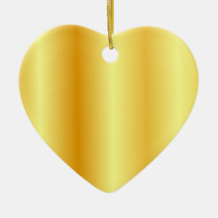 Trendy Faux Gold Metallic look - Blank Keramisch Ornament