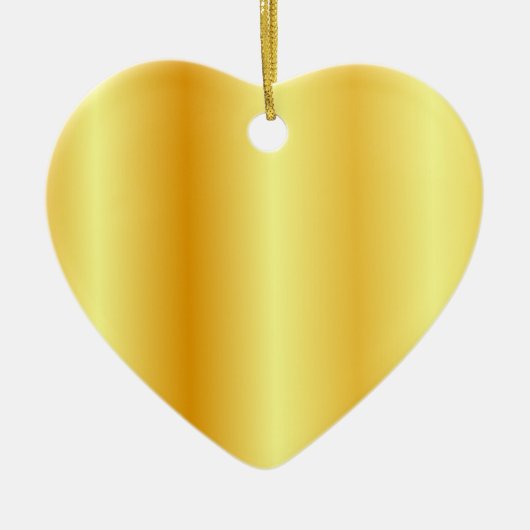 Trendy Faux Gold Metallic look - Blank Keramisch Ornament (Voorkant)