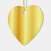 Trendy Faux Gold Metallic look - Blank Keramisch Ornament (Links)