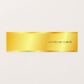 Trendy Faux Gold Metallic look Modern Sjabloon Visitekaartje (Buitenkant ongevouwen)