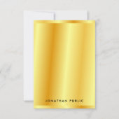 Trendy Faux Gold Metallic look Sjabloon Aangepast (Voorkant)