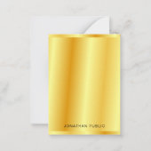 Trendy Faux Gold Metallic look Sjabloon Aangepast (Voorkant)