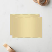 Trendy Faux Gold Modern Elegant Blank Sjabloon (Voorkant / Achterkant in situ)