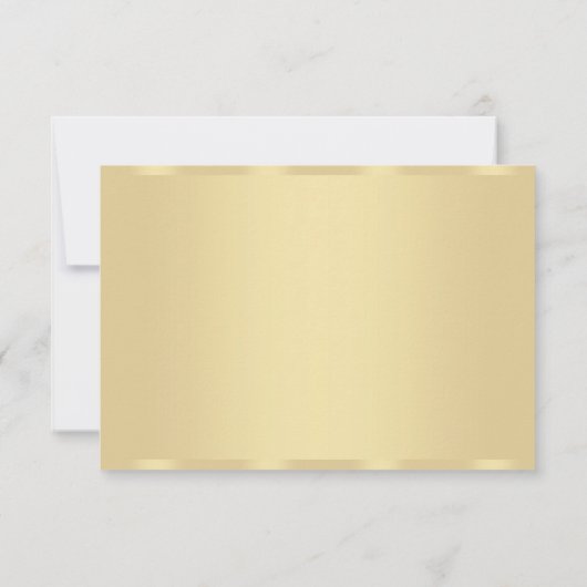 Trendy Faux Gold Modern Elegant Blank Sjabloon (Achterkant)