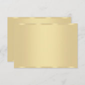 Trendy Faux Gold Modern Elegant Blank Sjabloon (Voorkant / Achterkant)