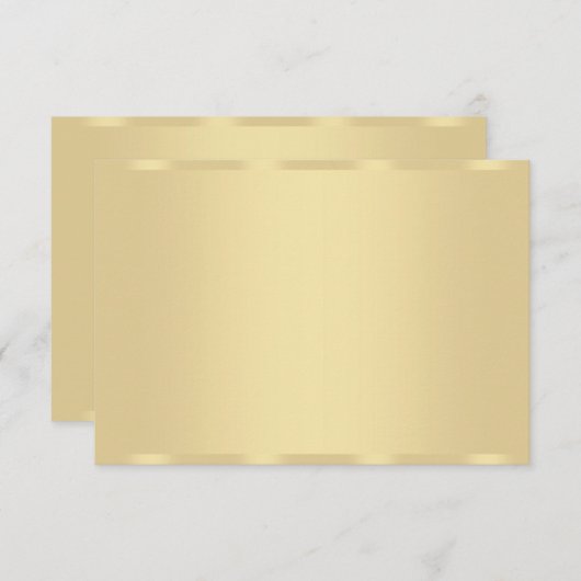 Trendy Faux Gold Modern Elegant Blank Sjabloon (Voorkant / Achterkant)