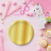 Trendy Faux Gold Sjabloon Elegant Glamoureus Papieren Bordje (Feest)