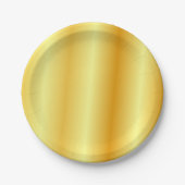 Trendy Faux Gold Sjabloon Elegant Glamoureus Papieren Bordje (Voorkant)