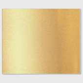 Trendy Faux Goud Glanzend Modern Gouden Glanzend Cadeaupapier (Vlak)