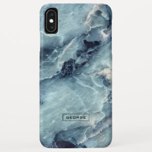 Trendy faux marmer texture blue-grijze tinten Case-Mate iPhone case