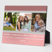 Trendy Faux Roos Gold Script | Best Sisters Foto Fotoplaat (Zijkant)