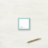 Trendy Faux Spiral Paper Monogram Post-it Notes (Op bureau)