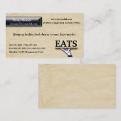 Trendy Faux Visitekaartje getextureerd papier (Voorkant / Achterkant)