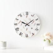 Trendy Feathers Luxe Boho Collectie Grote Klok (Huis)