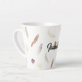 Trendy Feathers Luxury Boho Collection Latte Mok (Linkerhoek)