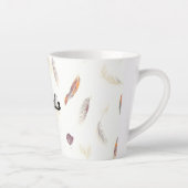 Trendy Feathers Luxury Boho Collection Latte Mok (Rechts)