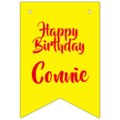 Trendy feestbanners voor verjaardagen en evenement vlaggetjes (Eerste vlag)