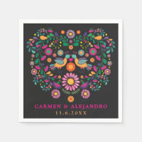 Trendy Fiesta Mexicaanse bloem patroon bruiloft pa