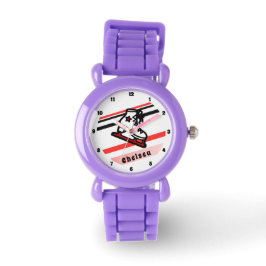 Trendy Figuur Skating Girl Schaatsen Persoonlijk R Horloge