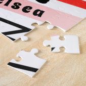 Trendy Figuur Skating Girl Schaatsen Persoonlijk R Legpuzzel (Zijkant)