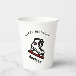 Trendy Figuur Skating Girl Schaatsen Persoonlijk R Papieren Bekers