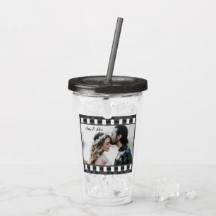Trendy Film Reel Movie Persoonlijk Afbeelding Lijs Acryl Drinkbeker