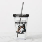 Trendy Film Reel Movie Persoonlijk Afbeelding Lijs Acryl Drinkbeker (Achterkant)