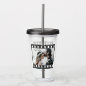 Trendy Film Reel Movie Persoonlijk Afbeelding Lijs Acryl Drinkbeker (Voorkant)