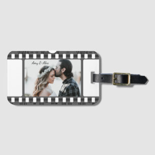 Trendy Film Reel Movie Persoonlijk Afbeelding Lijs Bagagelabel
